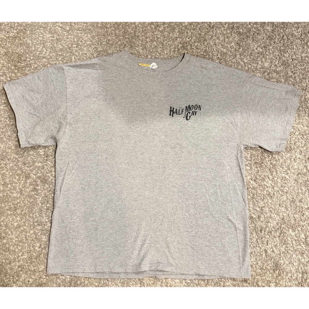Y2K Gray Half Moon Cay Shirt The Good Life Canvas Limited Edition Sz XL